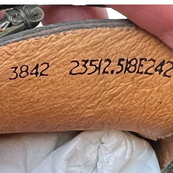 Mileno Womens Leather Lace Up Round Toe Loafer Comfort Shoes Olive Green Size 38 - Picture 9 of 9